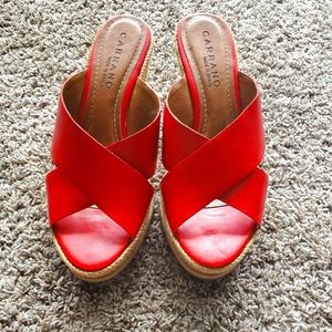 Leather Carrano's women shoes size 9 made in Brazil, great quality.